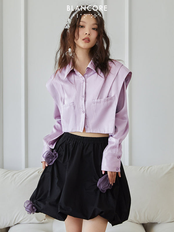 Deconstructed Shirt With Detachable Sleeves