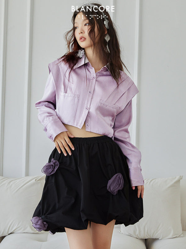 Deconstructed Shirt With Detachable Sleeves