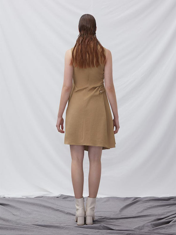 A-line Dress with Fold Detail - BLANCORE