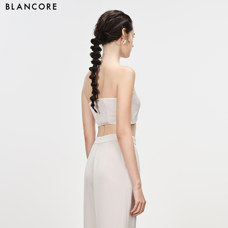 2-piece tube top & trousers