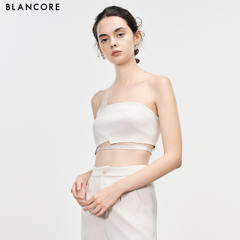 2-piece tube top & trousers