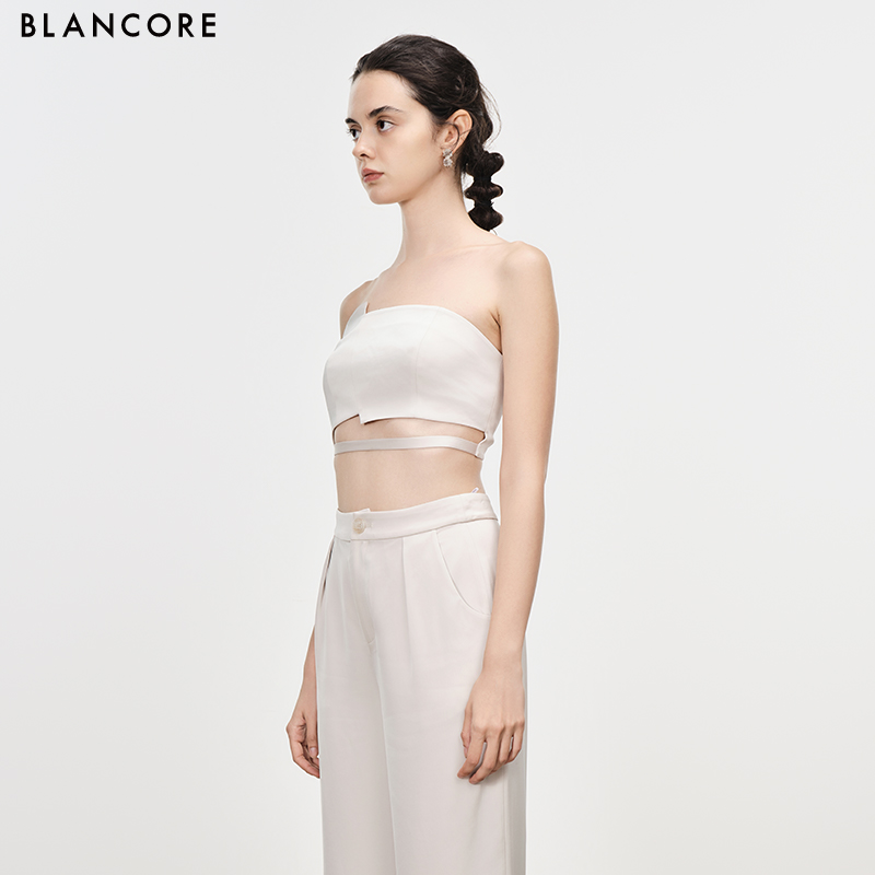 2-piece tube top & trousers