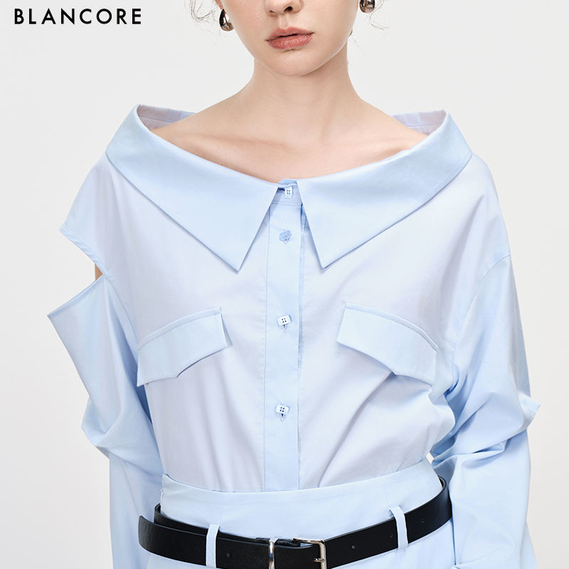 dual wear off shoulder shirt