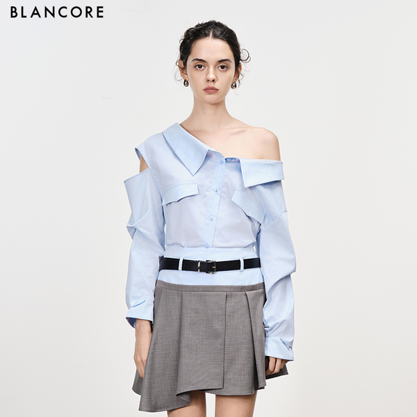 dual wear off shoulder shirt
