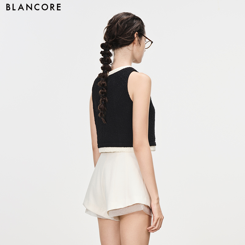 color block layered tank