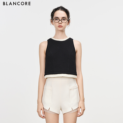 color block layered tank