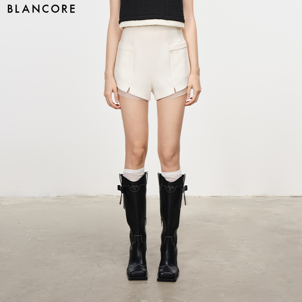mesh paneled shorts
