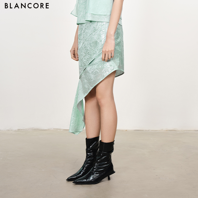 deconstructed layered skirt