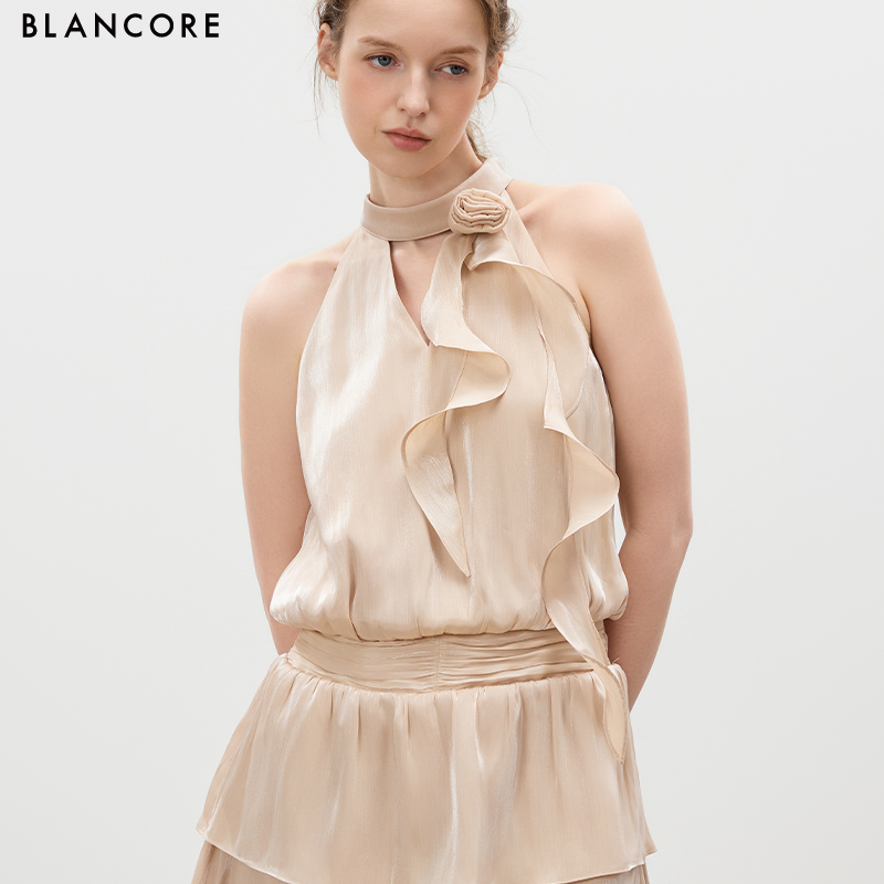 Ruched Tiered Cake Skirt