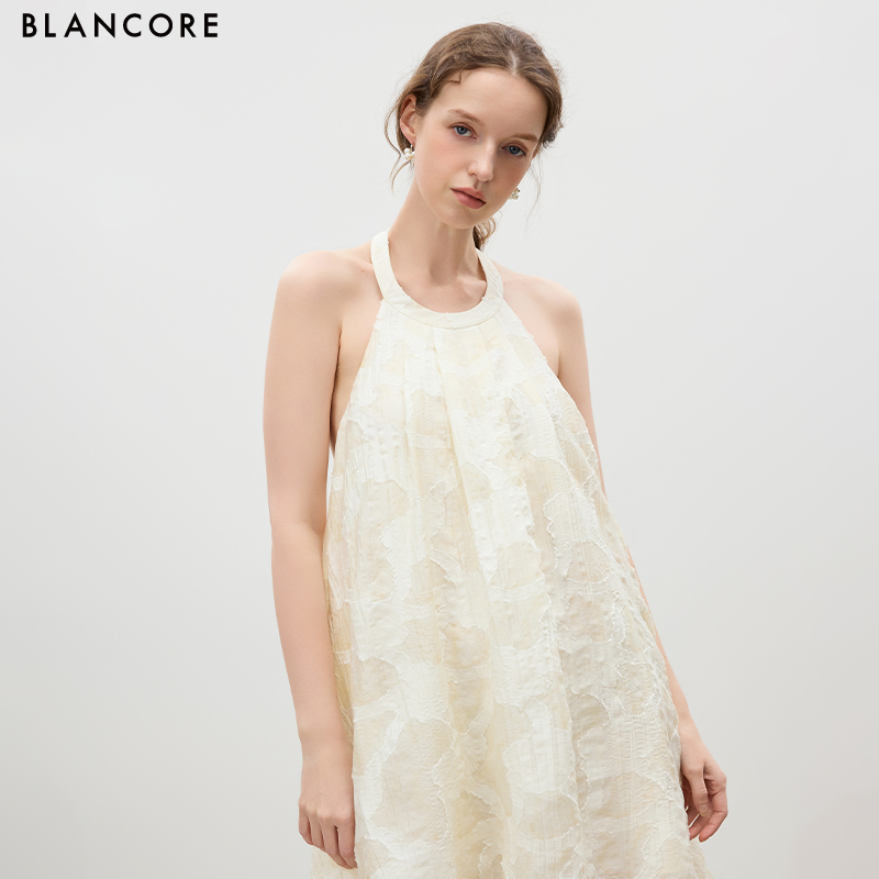 Halter Neck Backless Babydoll Dress