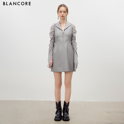 Zippered Blazer Dress
