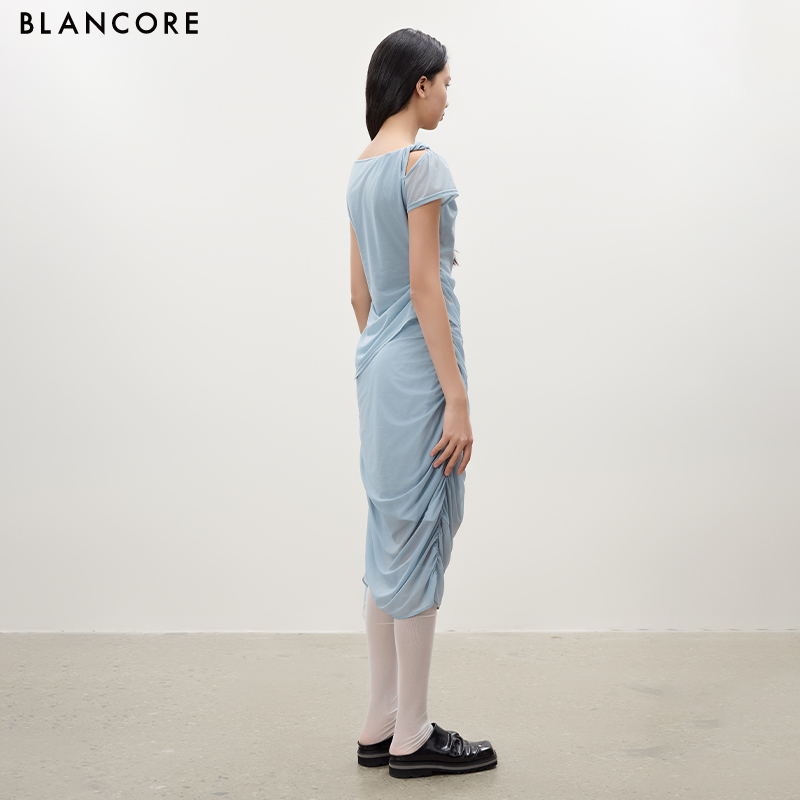Double-Layer Draped Top