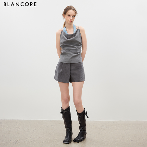 Color-Block Halter Top