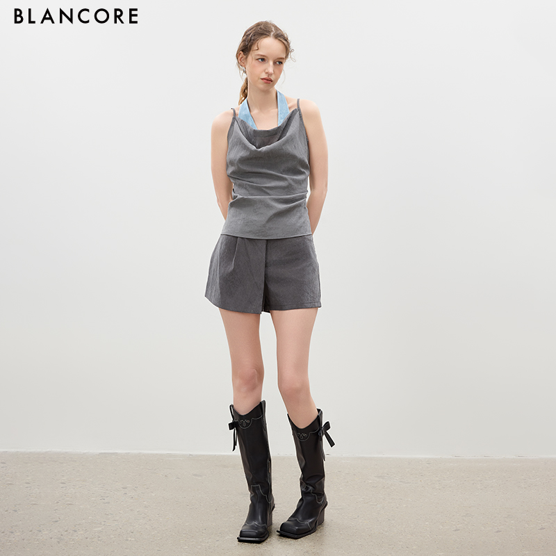Color-Block Halter Top
