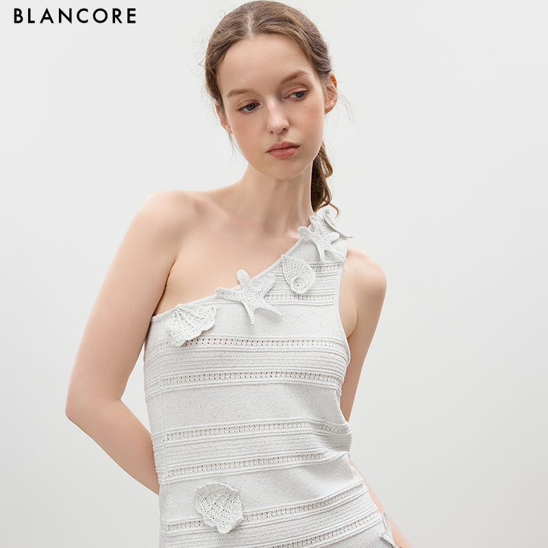 One-Shoulder Knit Dress