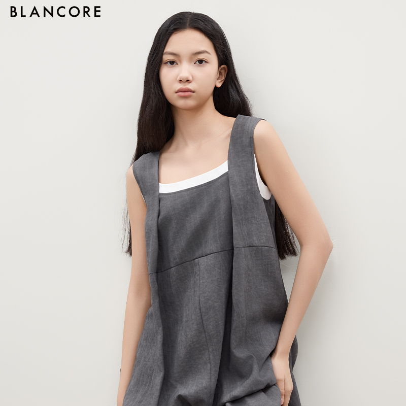 Tank Top Bubble Hem Mini Dress