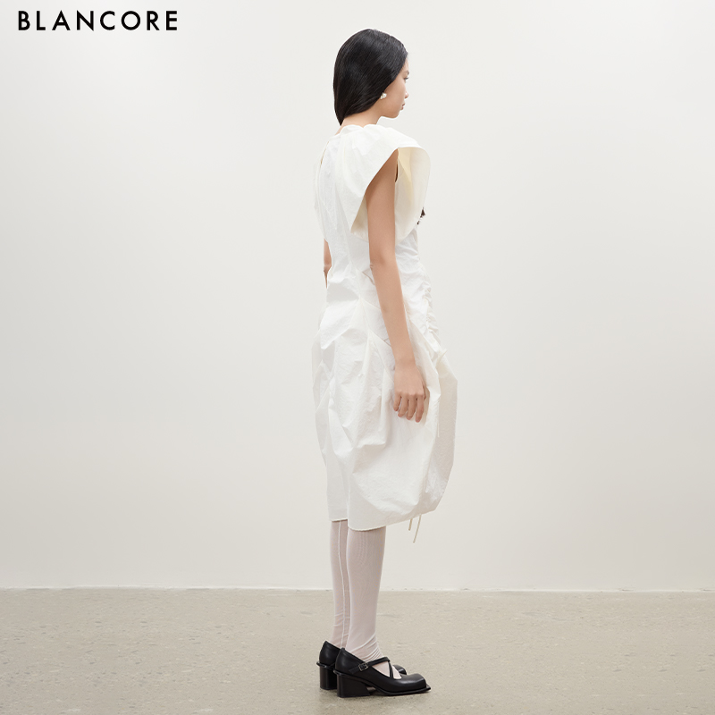 Drawstring Bubble Dress