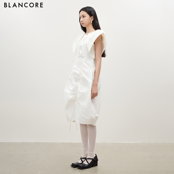 Drawstring Bubble Dress