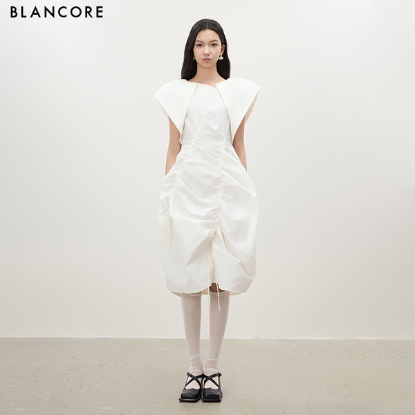 Drawstring Bubble Dress