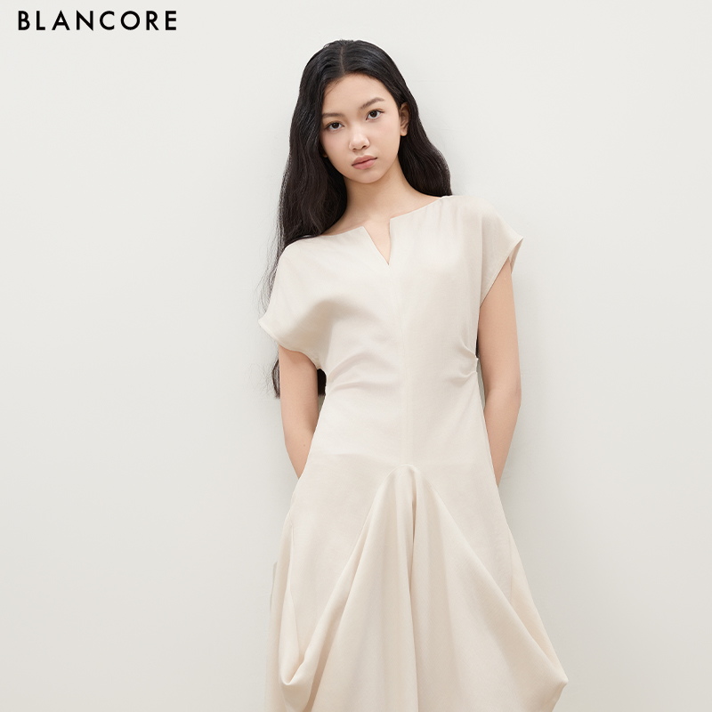 V-Neck Bubble Dress