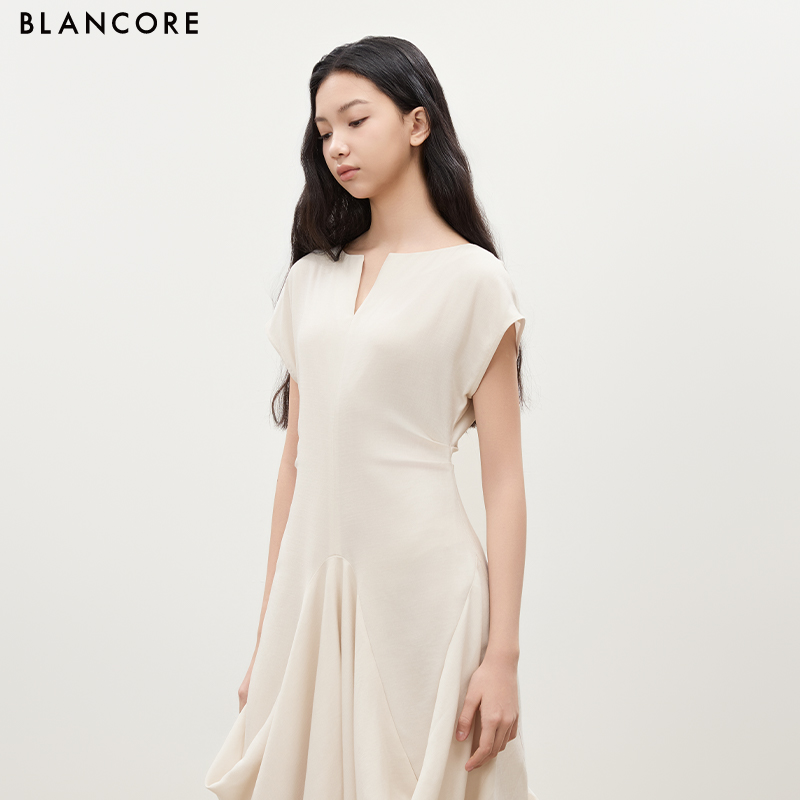 V-Neck Bubble Dress