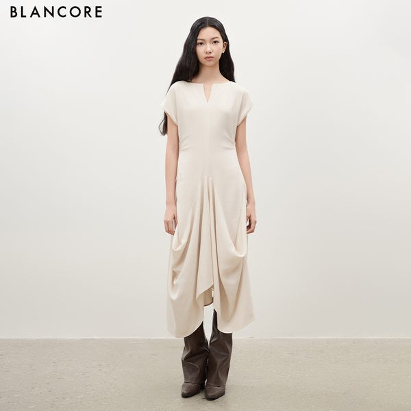 V-Neck Bubble Dress