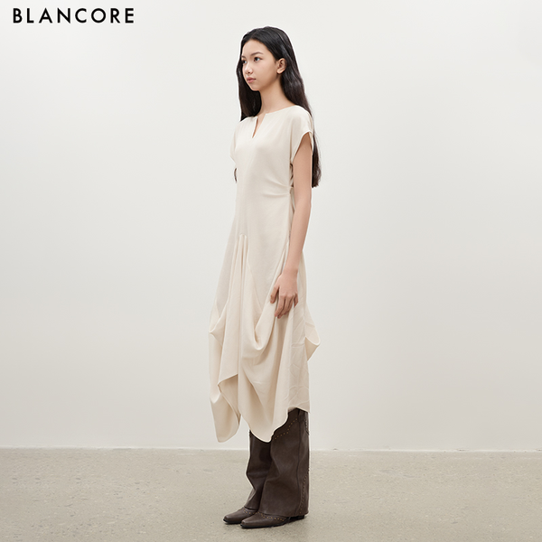 V-Neck Bubble Dress