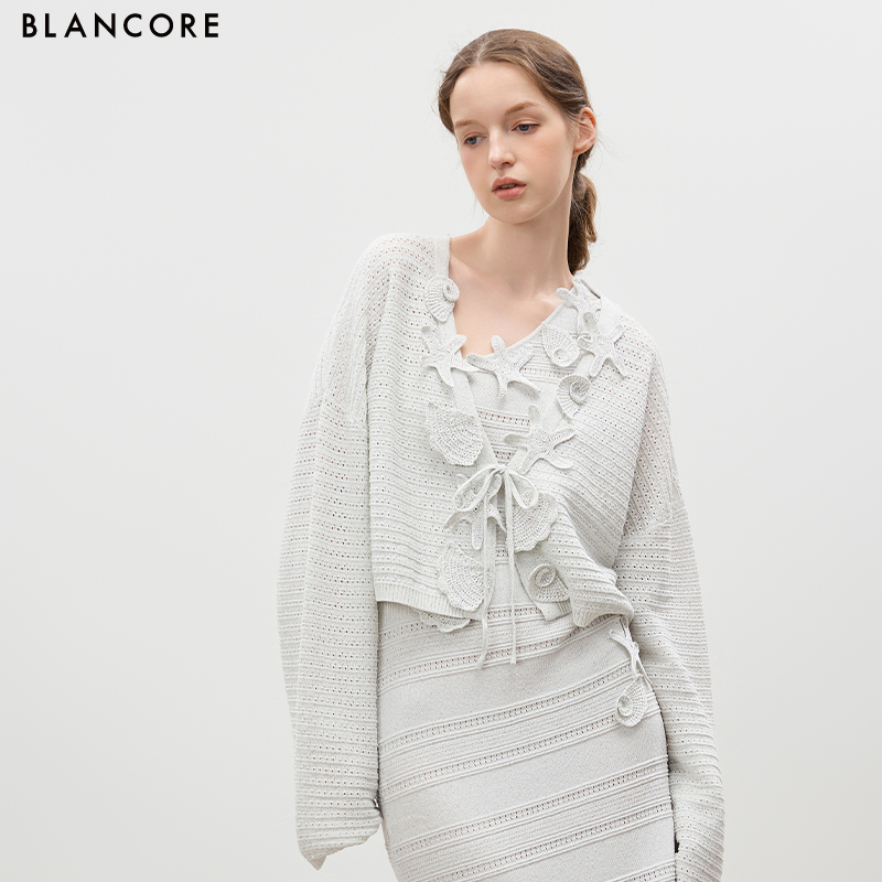 Tie-Front Knit Cardigan