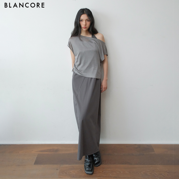 Two-Piece Knit Halter Dress with Cover-Up