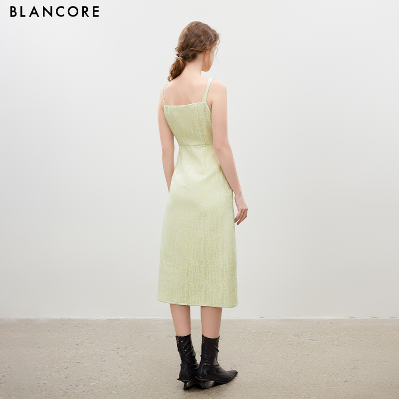 Herringbone Ruched Waist Dres