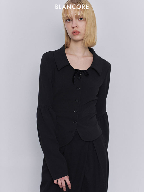 asymmetrical fitted top