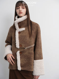 color block woolcoat