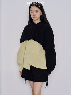 hoodie with detachable sleeve