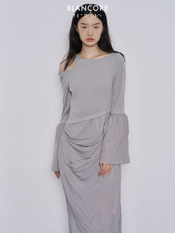 Knitted patchwork dress