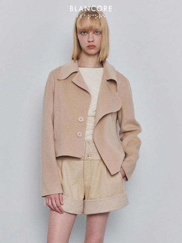 2-piece wool coat