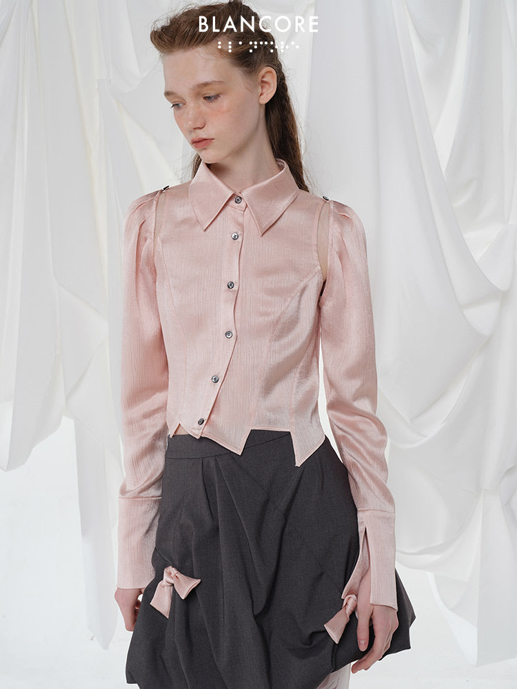 Hollow-out shirt