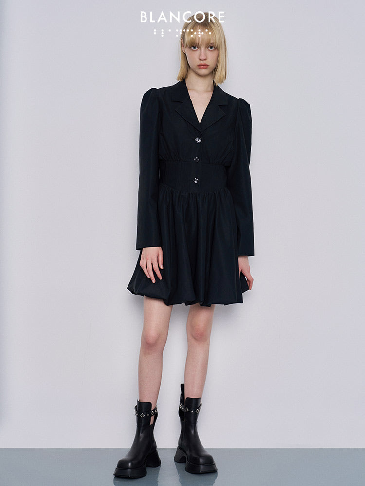 Cinched Waist short blazer dress.