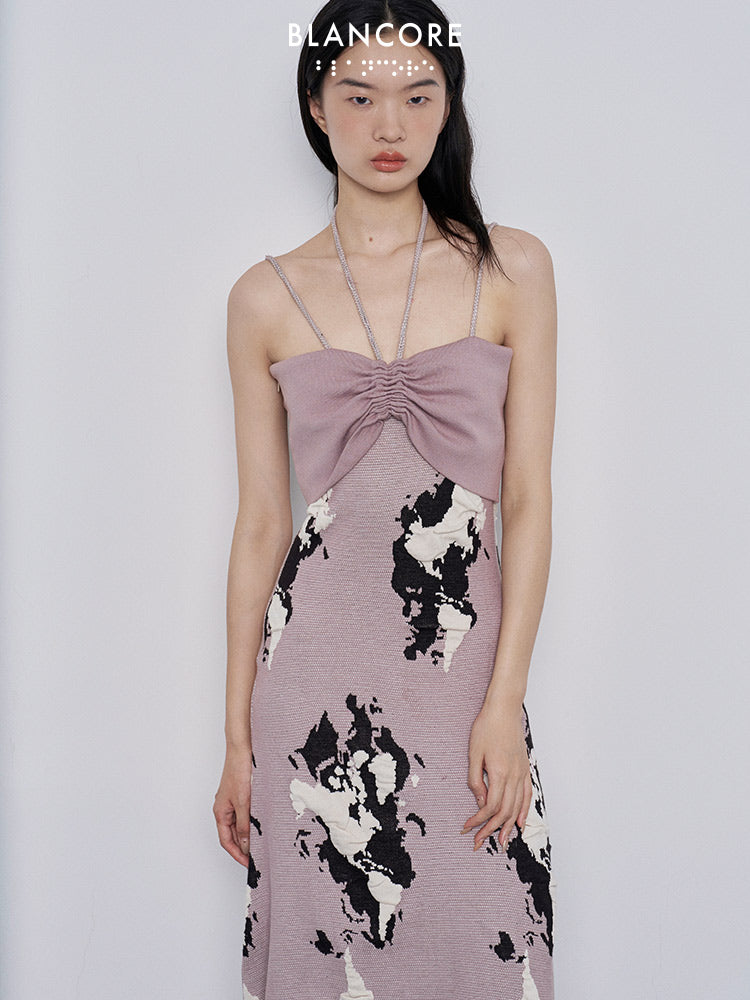 fringe knit dress