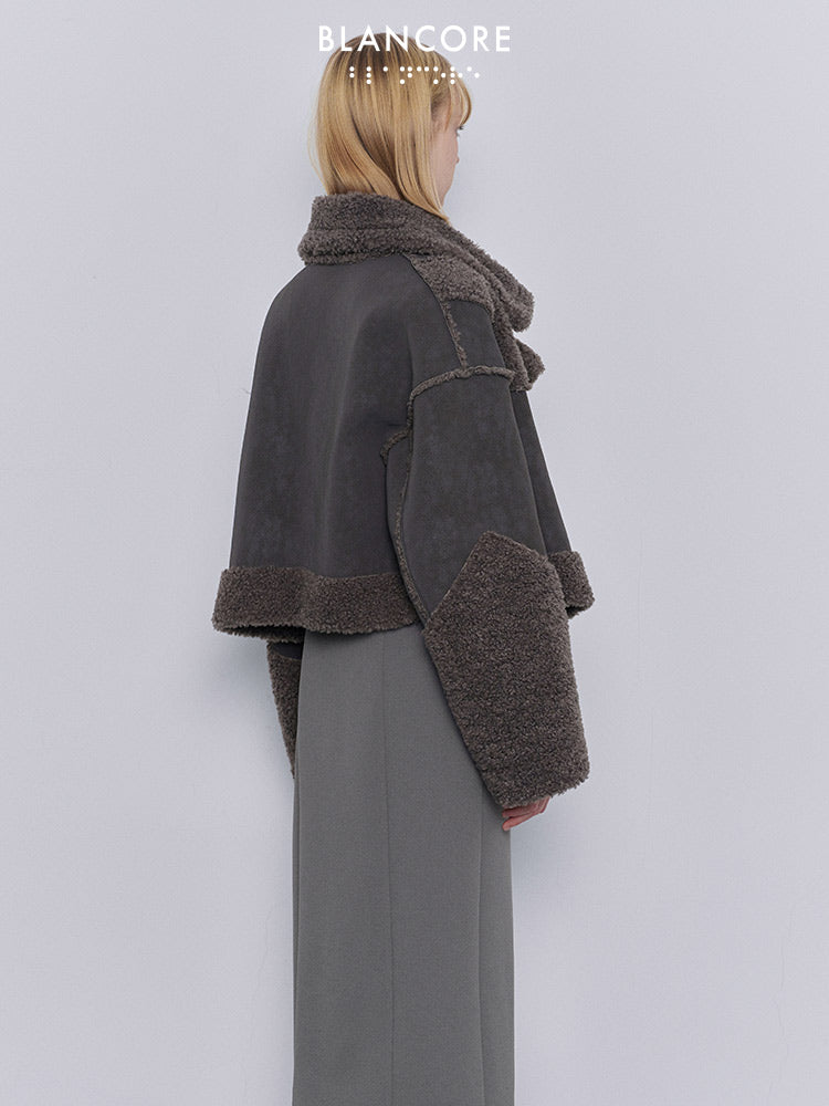 fur crop coat
