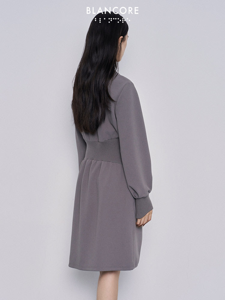 A-shaped waist hollow sweater skirt