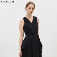 Cocoon Silhouette Sleeveless Maxi Dress