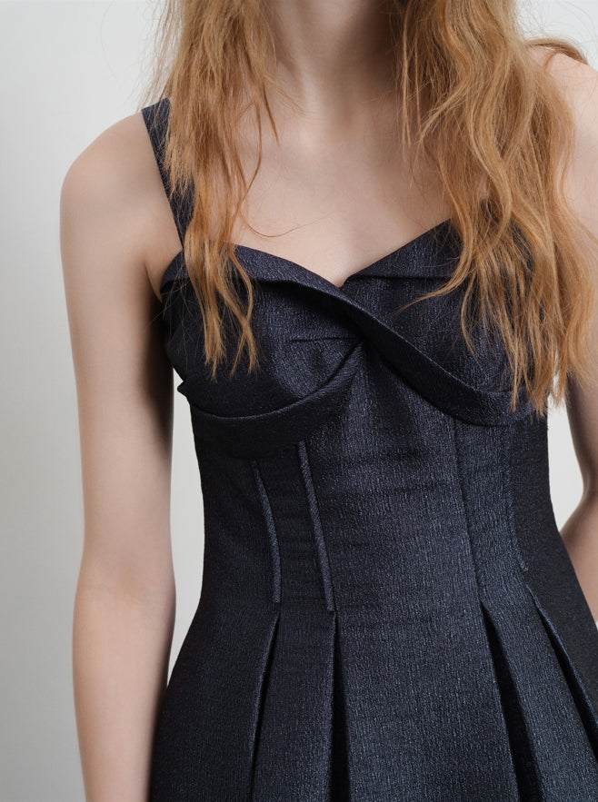 3D twist detail dress