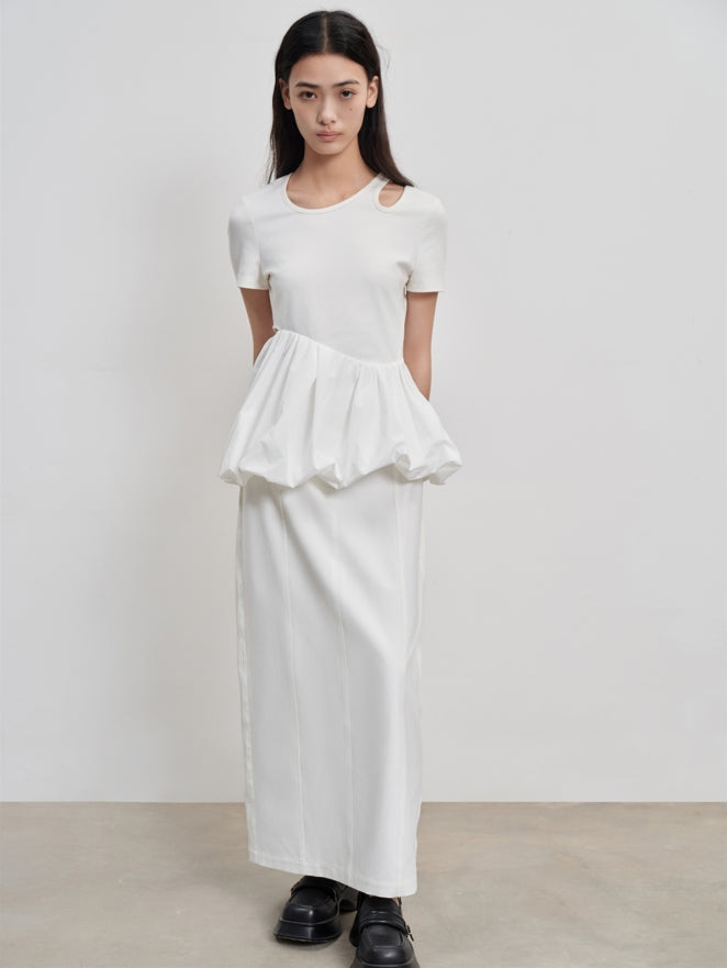white midi skirt