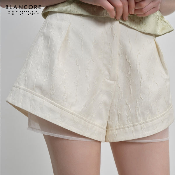 mesh detail shorts