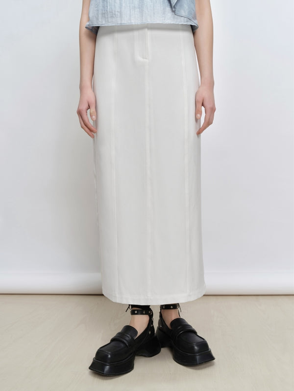 white midi skirt