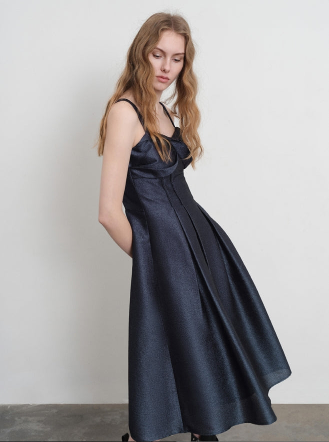 3D twist detail dress