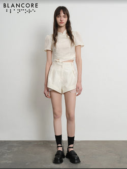 deconstructed cheongsam style top