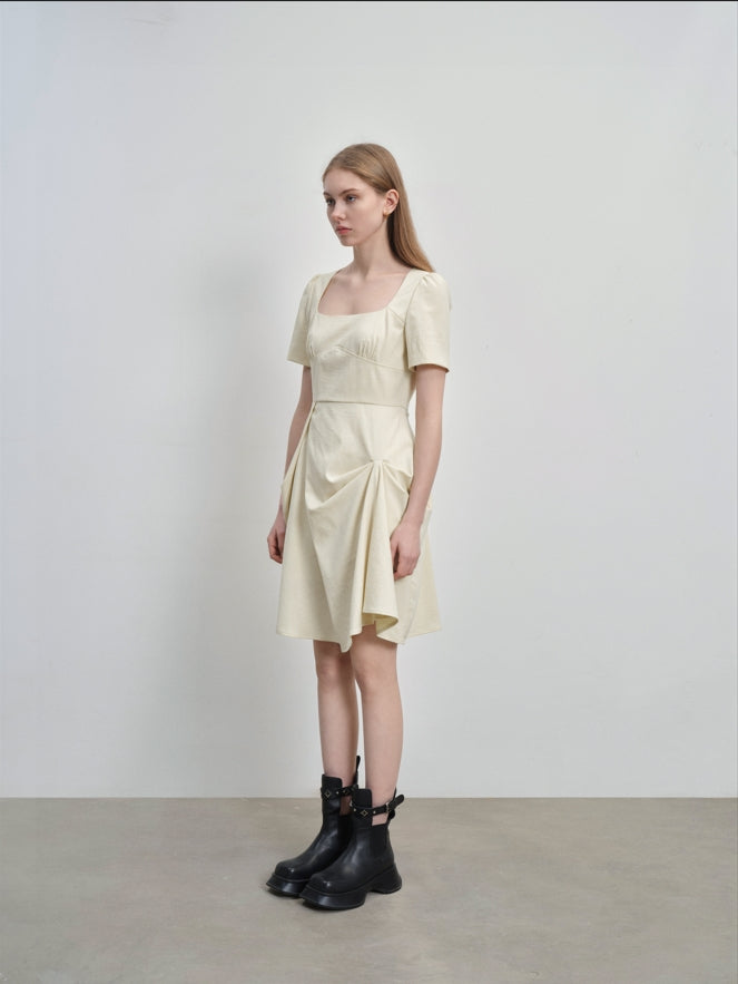 pleated dress