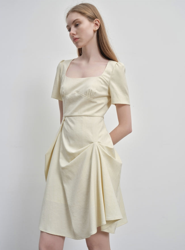 pleated dress