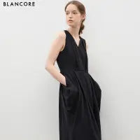 Cocoon Silhouette Sleeveless Maxi Dress